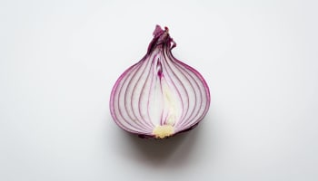 a half of a red onion