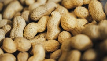 a pile of peanuts