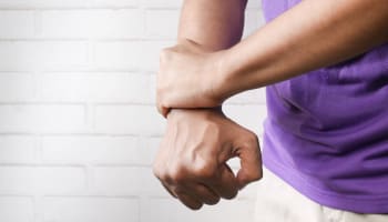 a person holding their hands together