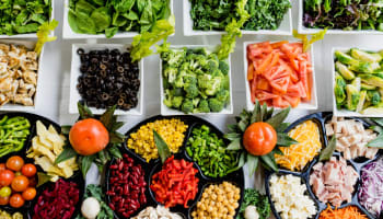 a group of different types of vegetables