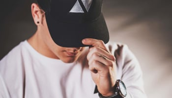 a person wearing a hat