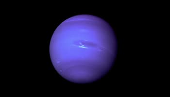 a blue planet in space