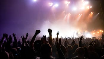a crowd of people at a concert