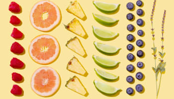 a group of fruit slices