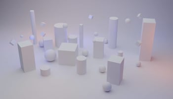 a group of white objects