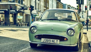 a car parked on the street
