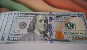 a close up of a money bill