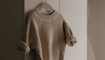a sweater on a hanger