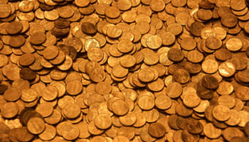 a pile of coins