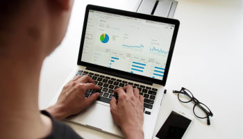 a person using a laptop