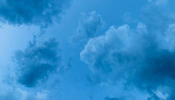 a blue sky with clouds