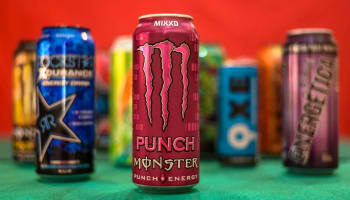 a close up of a can of beverage