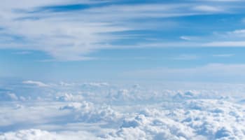 a blue sky with white clouds