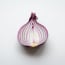 a half of a red onion