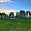 Stonehenge in a grassy field