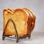 a toasted bread in a rack