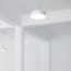 a white ceiling with a light fixture