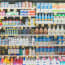 shelves of dairy products