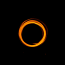 a circle of fire in the dark