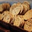 a group of cookies in baskets