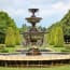 a fountain in a park