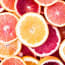 a group of sliced grapefruit