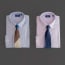 a pair of shirts with ties