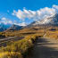 a road leading to mountains