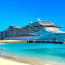 a large cruise ship docked at a dock