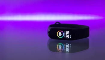 a black watch with a digital display