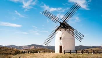 a windmill in a field
