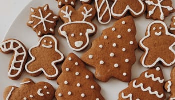 a group of gingerbread cookies