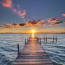 a dock on the water