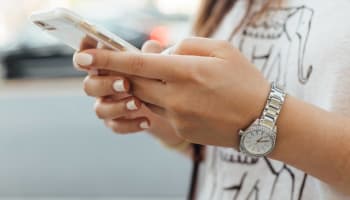 a person holding a phone