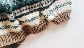 a close up of a knitted sweater