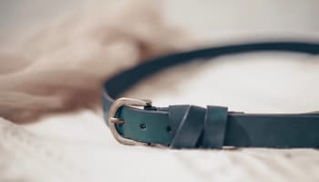 a close up of a belt