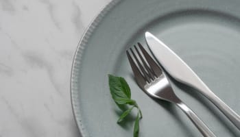 a fork and knife on a plate