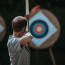 a person shooting a target