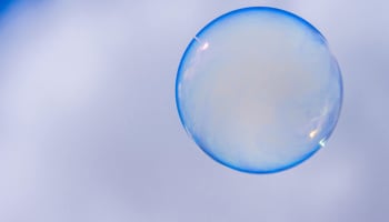 a bubble in the sky