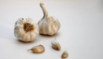 a group of garlic cloves