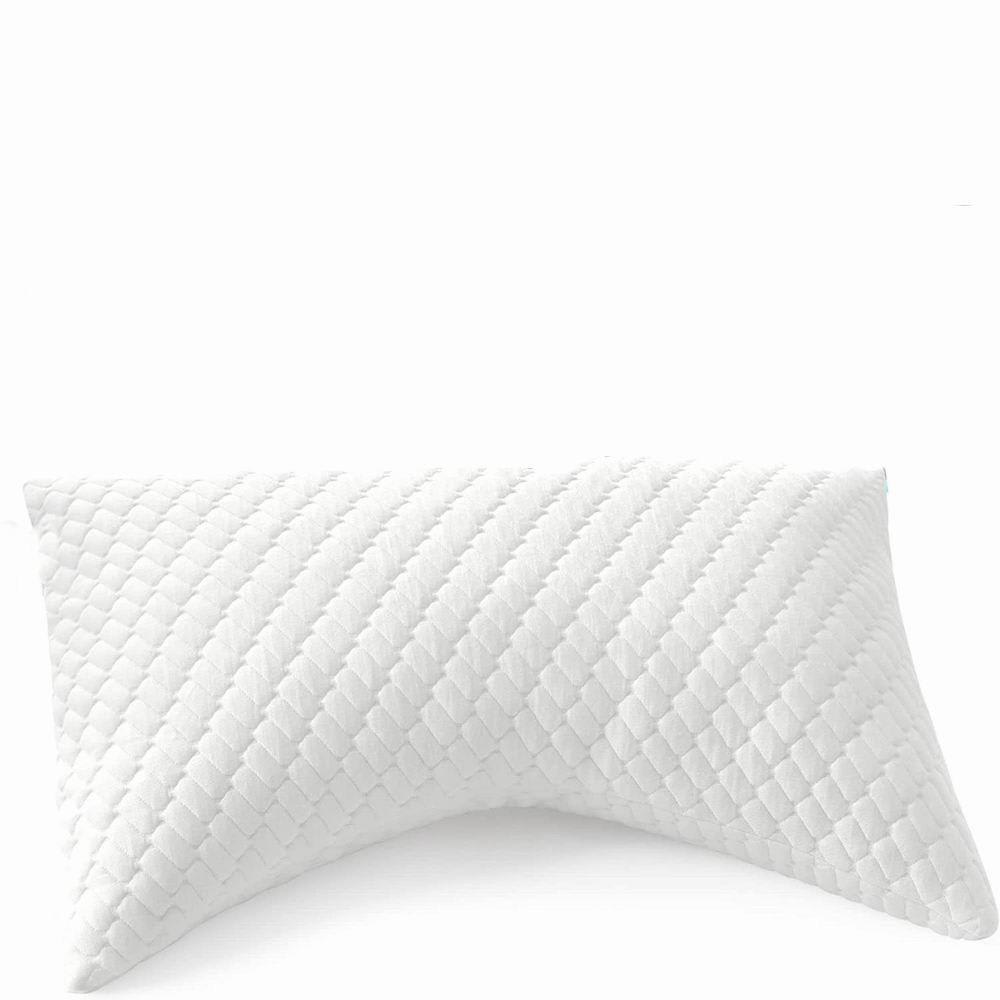 Shredded memory foam pillows with removable and washable bamboo cover