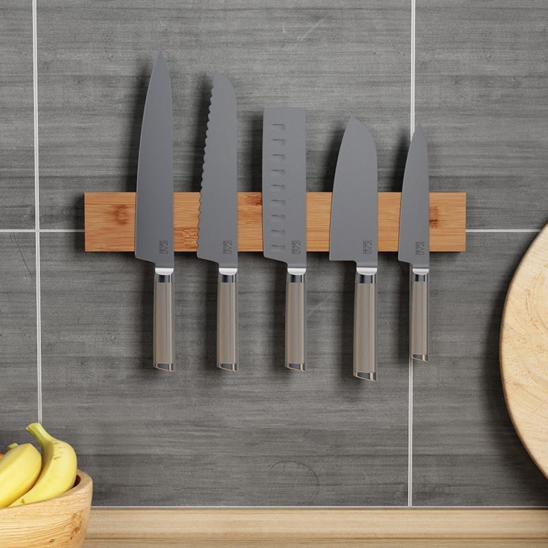 Bamboo Magnet Knife Rack - Image 2