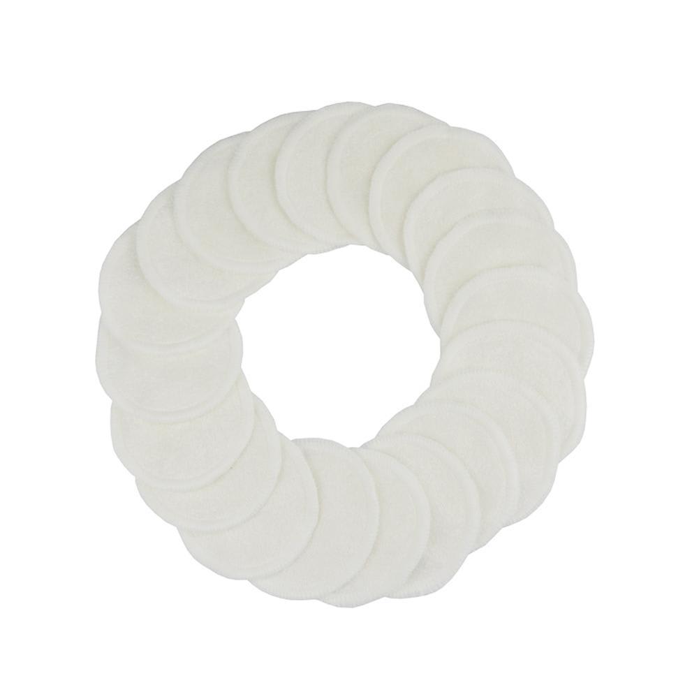 Pack of 12 Reusable Bamboo Fiber Makeup Remover Pads for Facial Care - Image 3