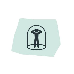 Gevoel er alleen voor te staan 