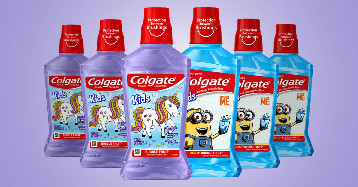 image of colgate kids bottles