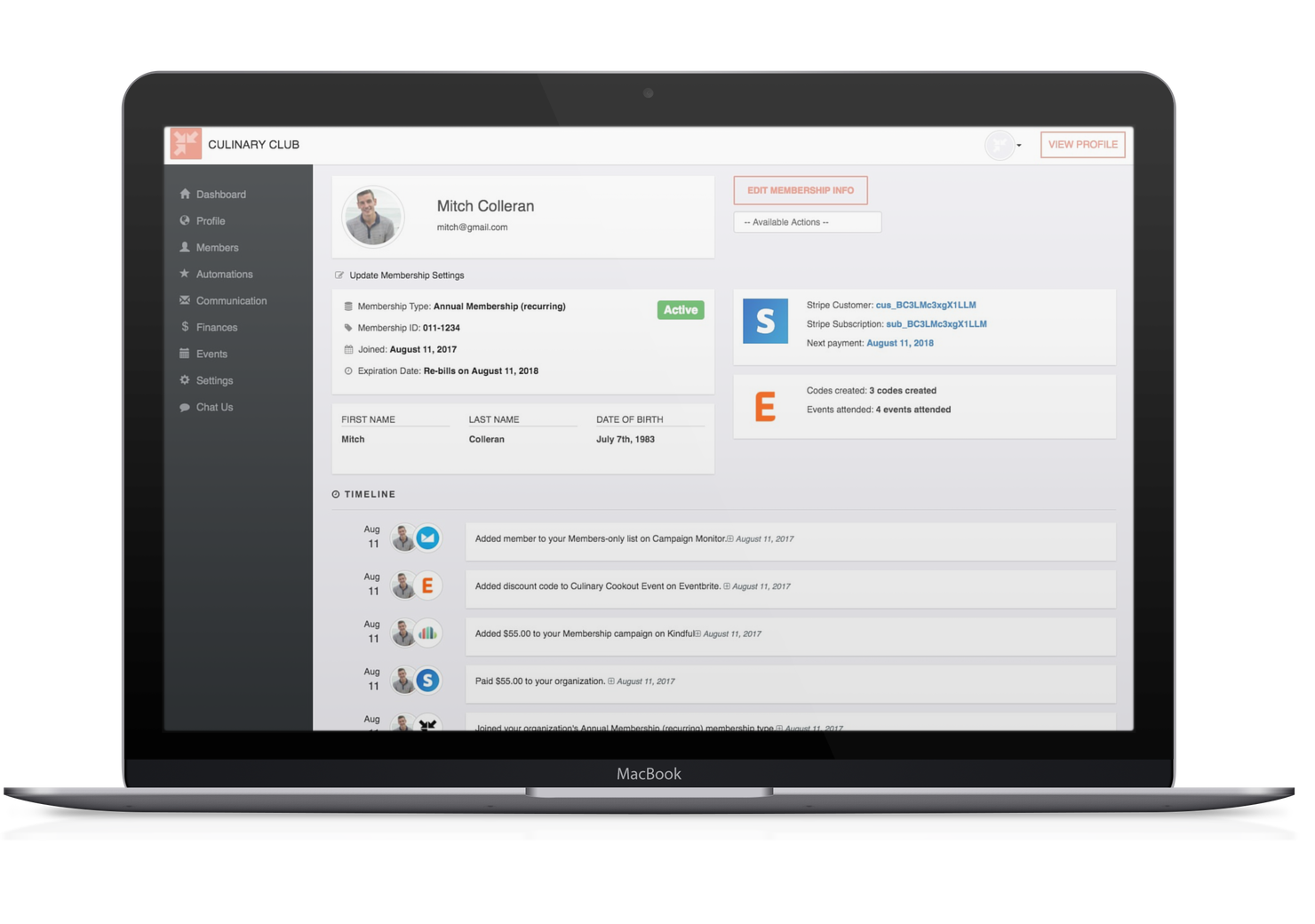 membership tracking join it club dues tracker