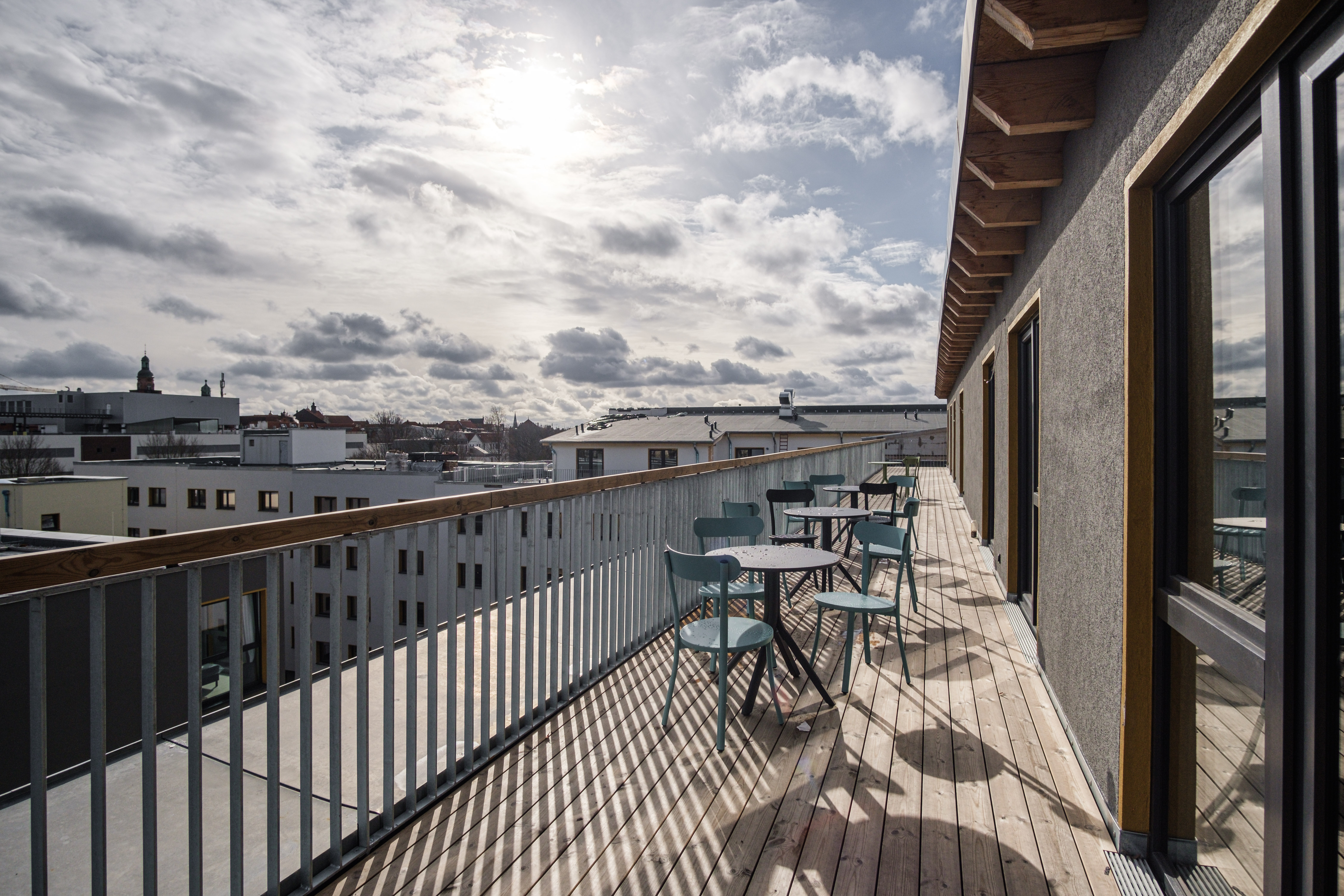 Dachterrasse von The Base Berlin