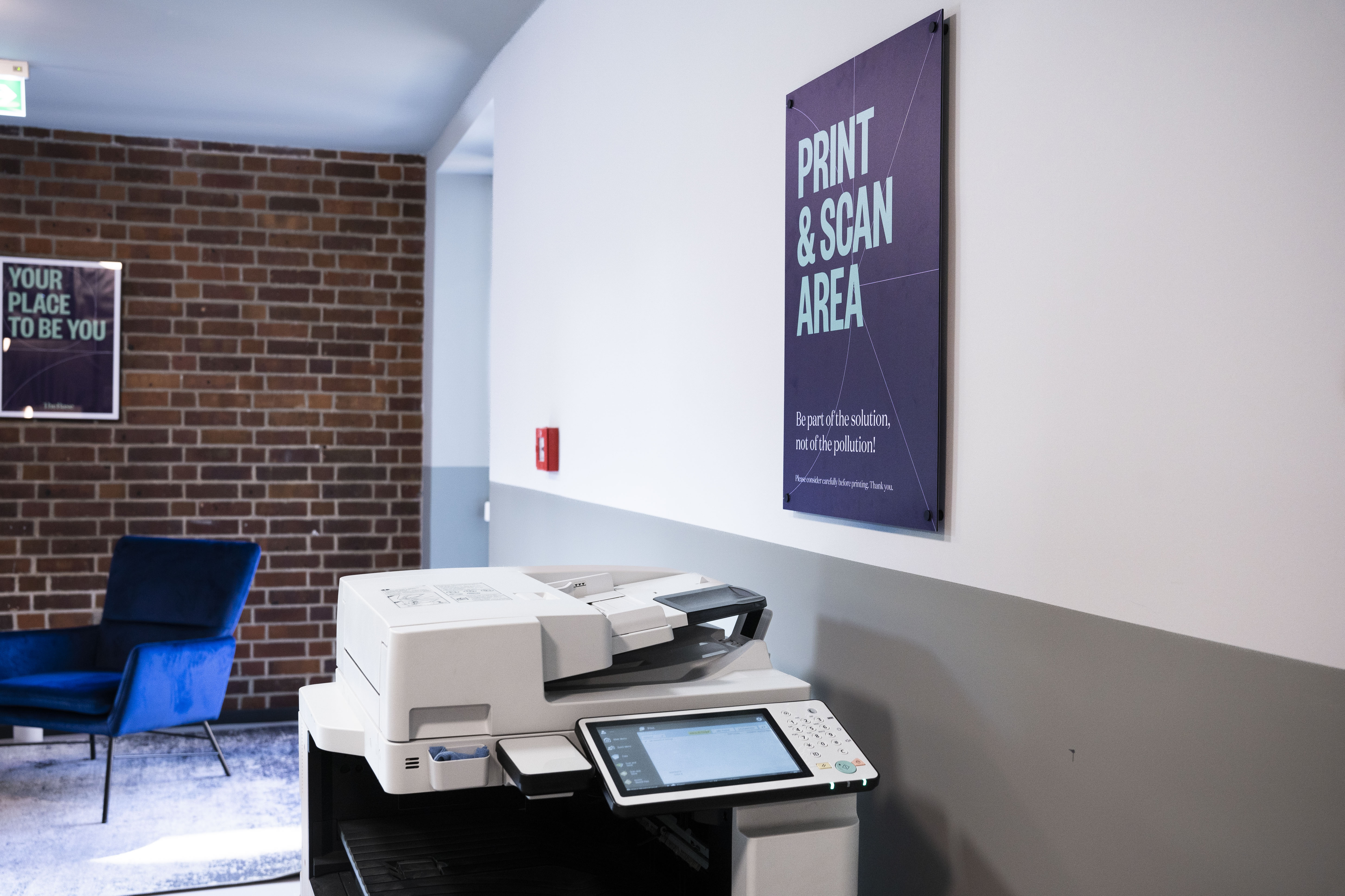 Drucker und Scanner sind inklusive für alle Coworking-Mitglieder