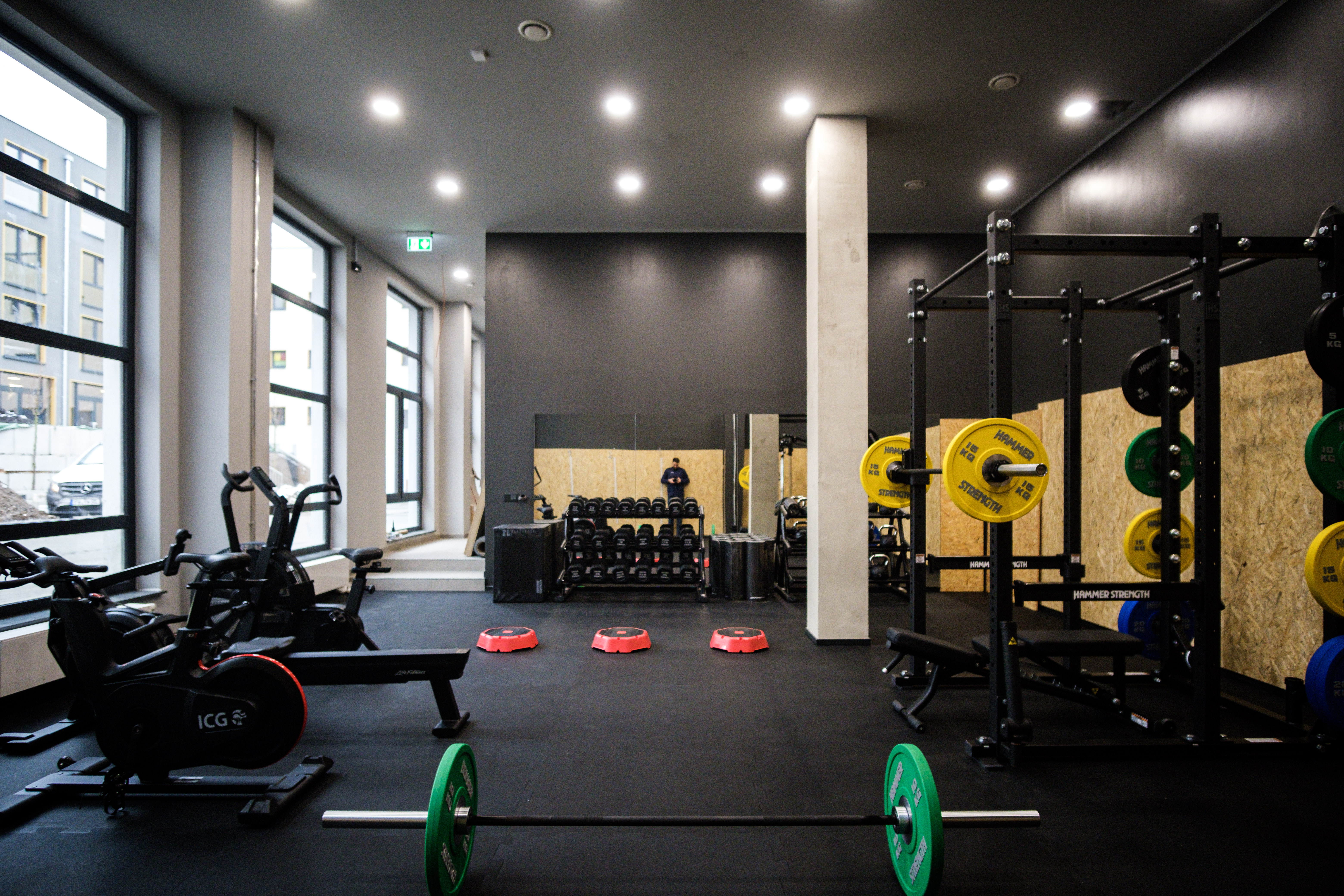 Fitnessbereich im The Base Berlin