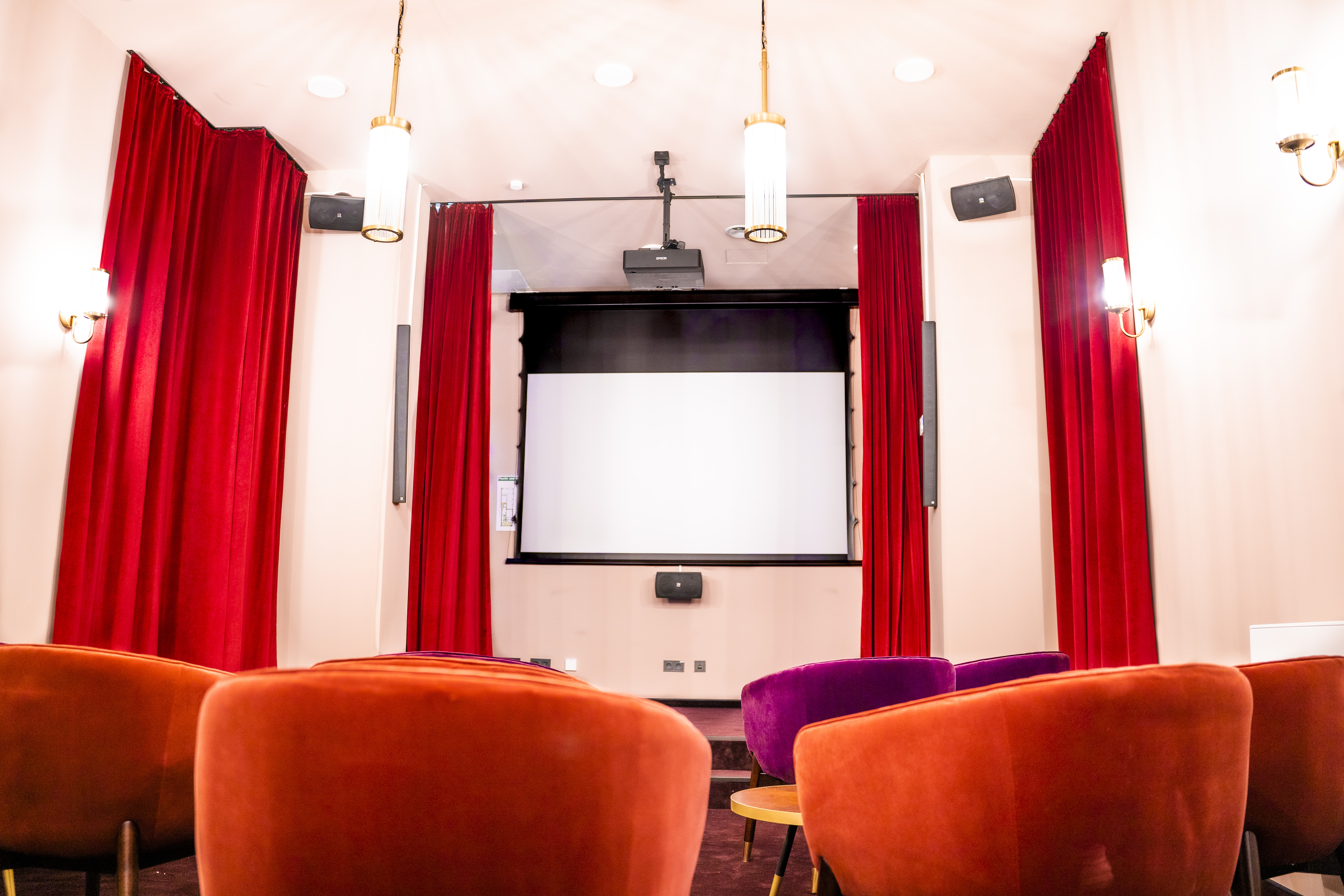 Private cinema for the coliving community at The Base